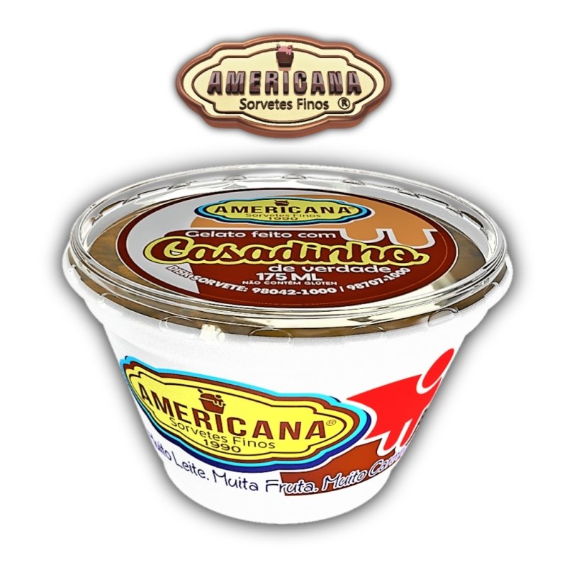 Pote de Sorvete 175ml | Casadinho | Sorveteria Americana