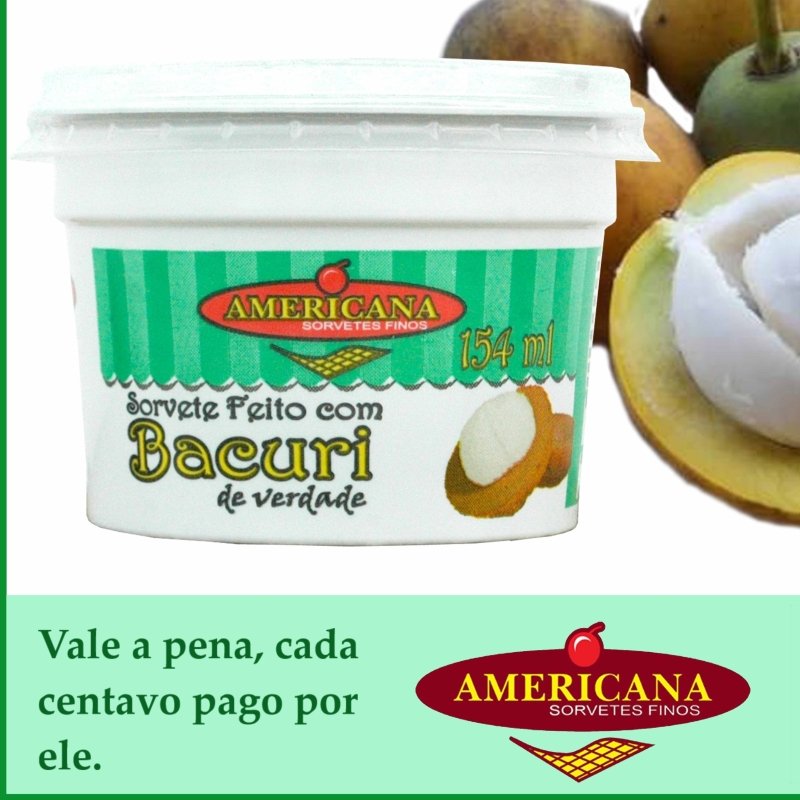 Pote de Sorvete 175ml | Bacuri | Sorveteria Americana