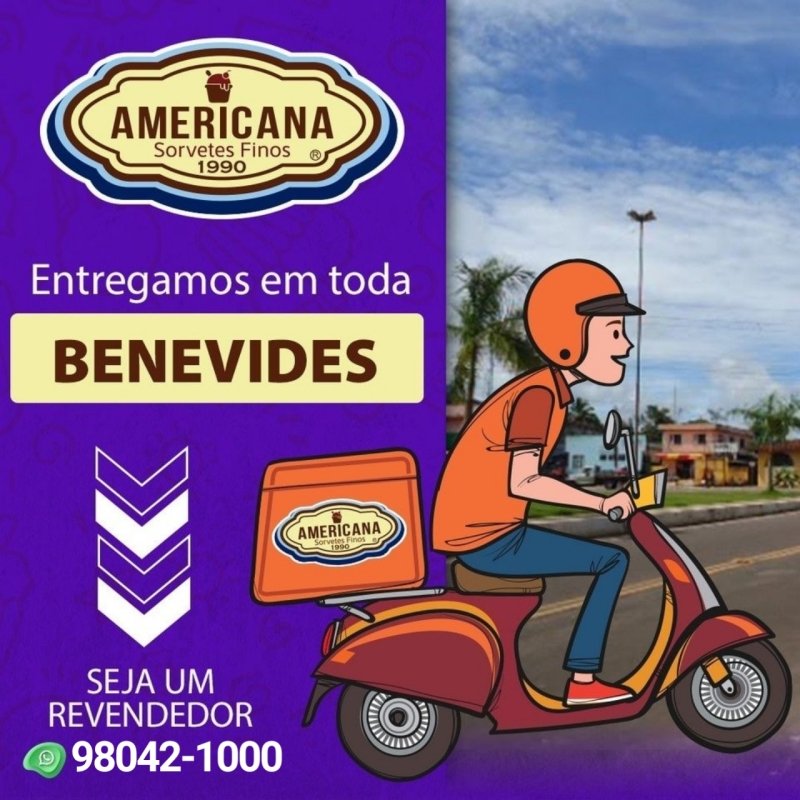 Entregamos em toda Benevides | Sorvete | Sorveteria Americana